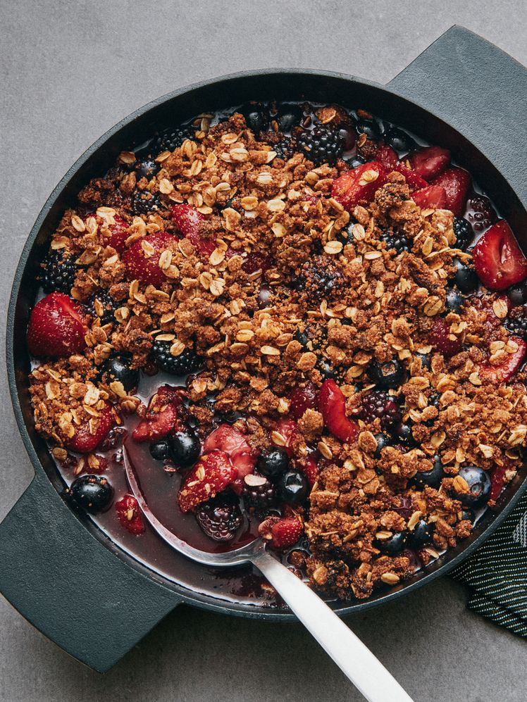 Summer Berry Stovetop Crisp
