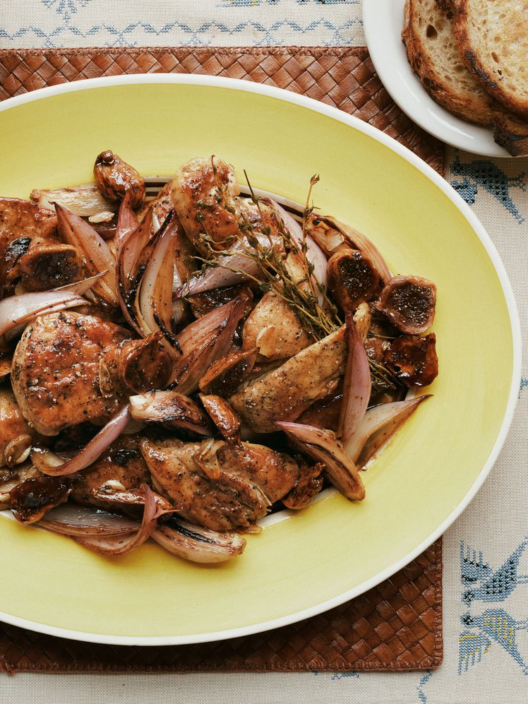 Vinegar Chicken With Figs